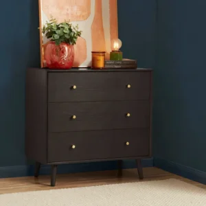 Heidi Oak 3 Drawer Chest – Walnut